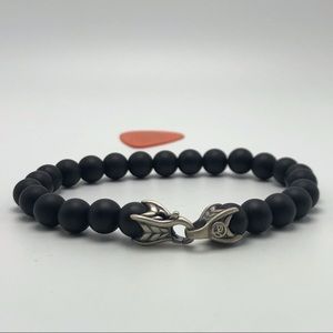 David Yurman 8mm BlackOnyx Spiritual Bead Bracelet